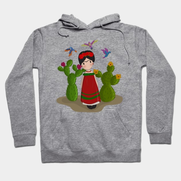 Frida Kahlo Doll 2 Hoodie by valentinahramov